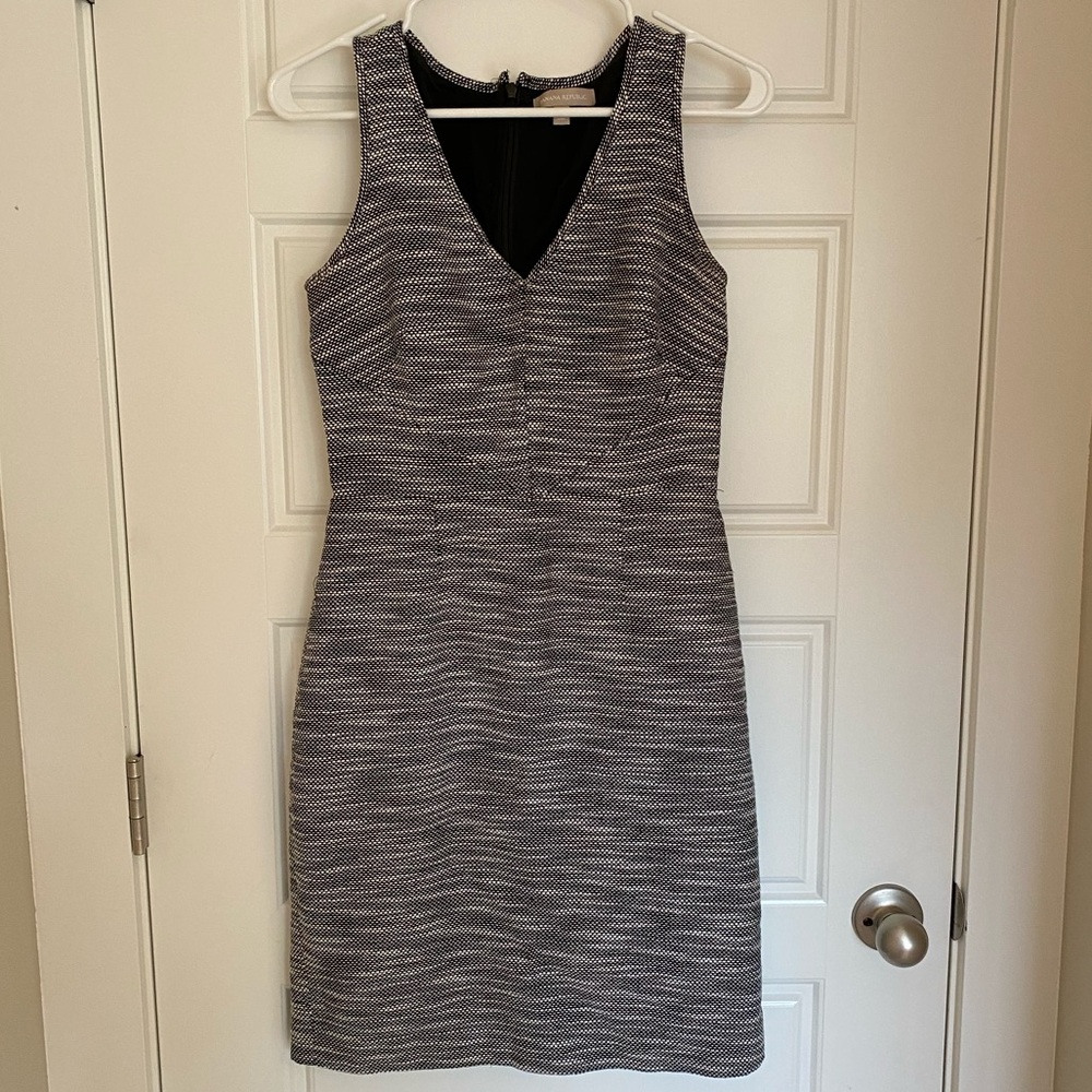 Banana Republic Black & White Tweed Shift